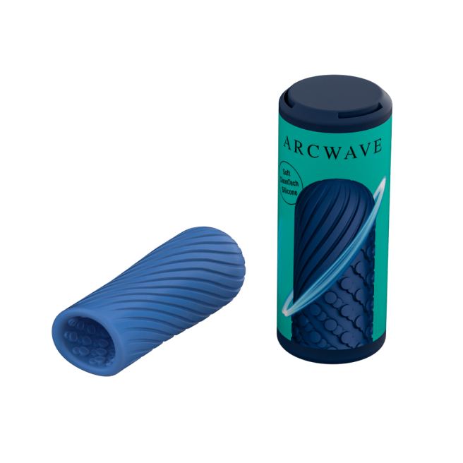 Arcwave Ghost-Blue Bleu Ghost est un sextoy réversible en silicone ultra-doux : il suffit de le retourner pour découvrir une deuxième surface texturée.