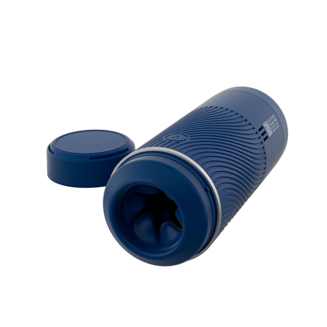 Arcwave Pow - Blue Bleu Masturbateur haut de gamme avec aspiration contrôlée et manchon en silicone.