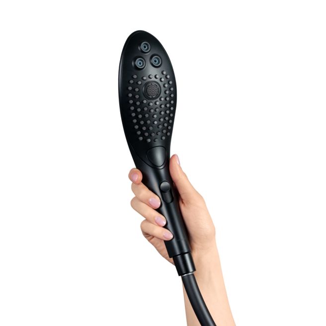Wave-Black Schwarz The world's first pleasure shower head, as seen on Netflix