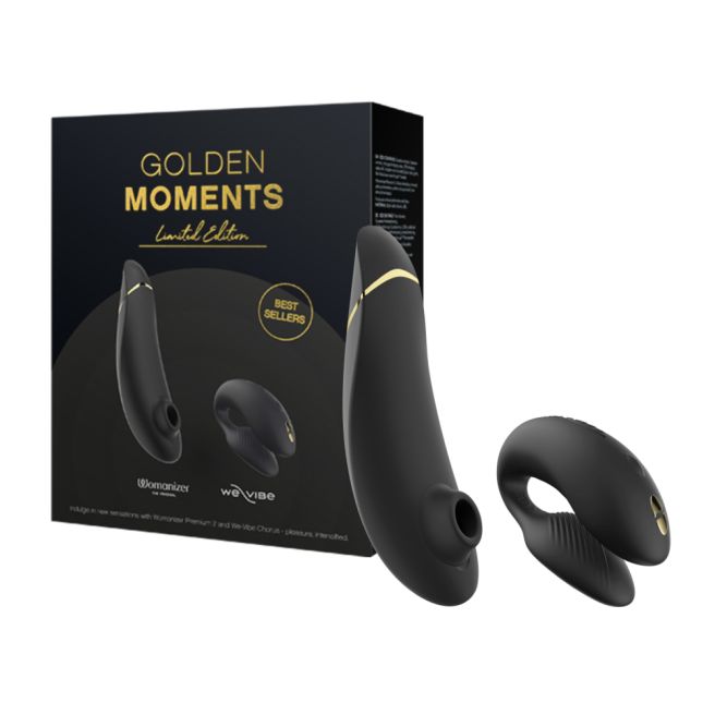 Golden Moments Collection Cosmic blue We-Vibe X Womanizer premium set