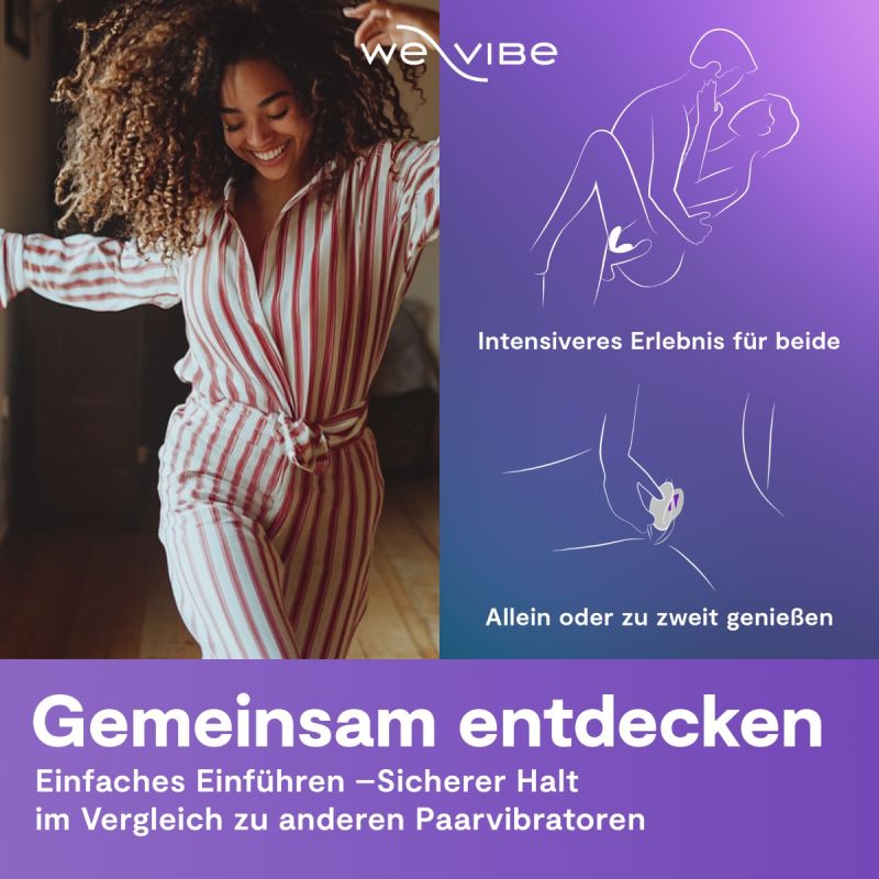 Der We-Vibe Sync O ist ein flexibler Paarvibrator im Loop-Design mit App-Steuerung, Fernbedienung, Musik-Sync und wasserdichtem Silikon. Exklusive bei RaiX Shop Konstanz kaufen