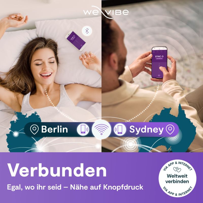 Der We-Vibe Sync O ist ein flexibler Paarvibrator im Loop-Design mit App-Steuerung, Fernbedienung, Musik-Sync und wasserdichtem Silikon. Exklusive bei RaiX Shop Konstanz kaufen