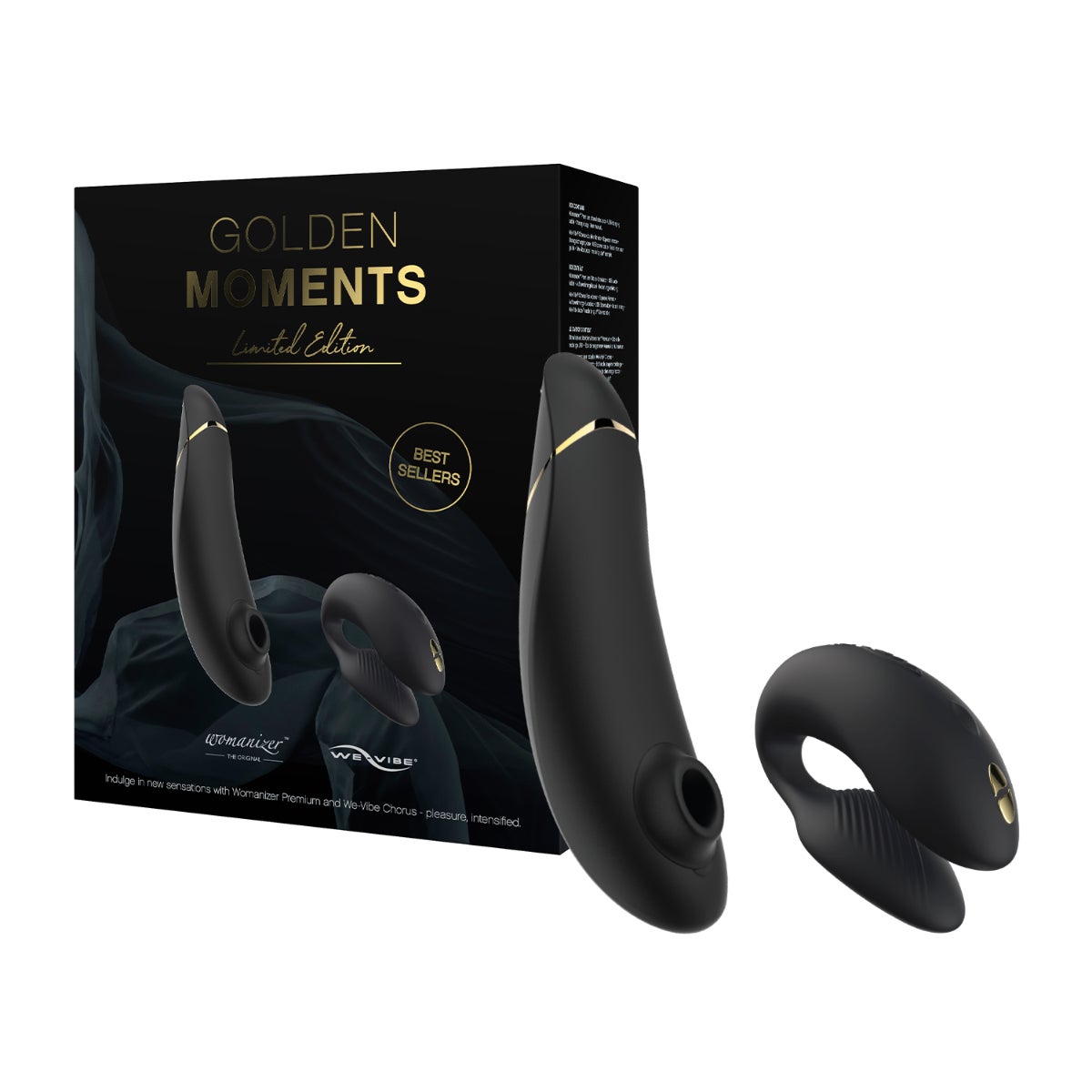 Golden Moments Collection Cosmic blue We-Vibe X Womanizer premium set 