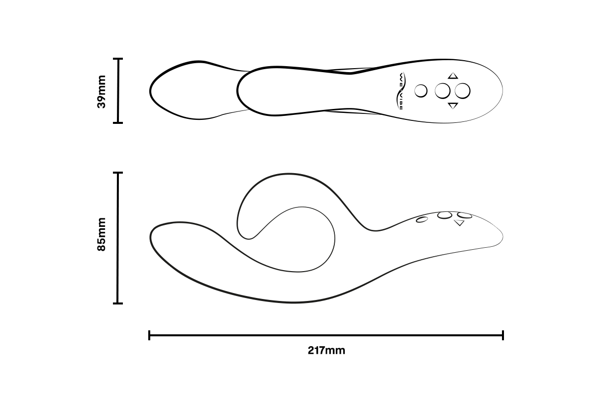 We-Vibe Nova 2 Rechargeable Flexible Silicone Rabbit Vibrator Pink